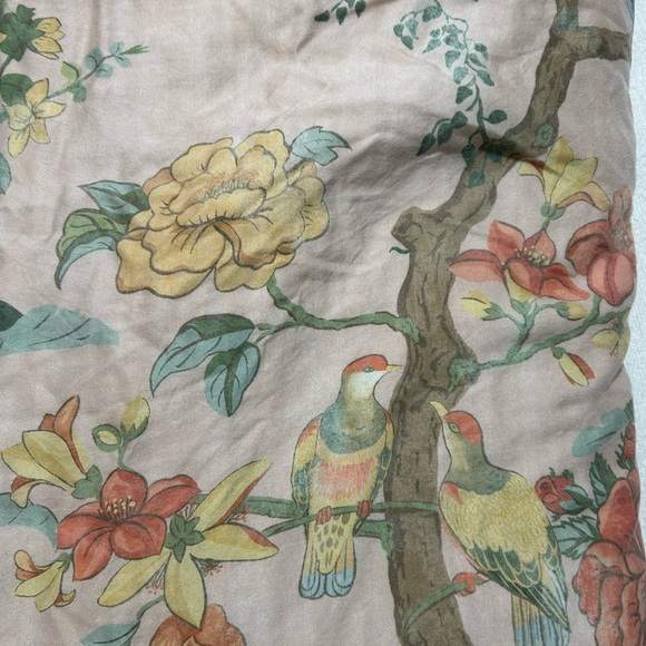Pottery Barn Floral and Striped Patterned Fabric - Picture 3 of 9